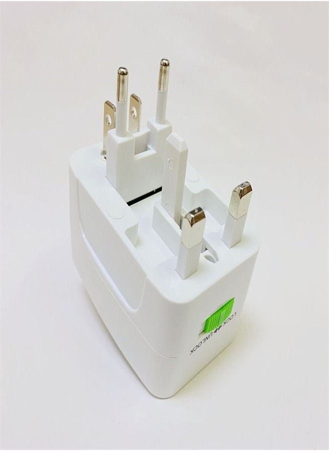 Generic - All-In-One Universal Travel Adapter Plug White - Image 1