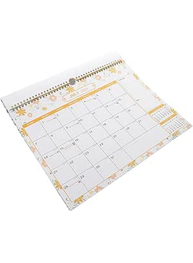 Tearable 2025 Floral Wall Calendar Small Hanging Monthly Planner for Office Home - Image 1
