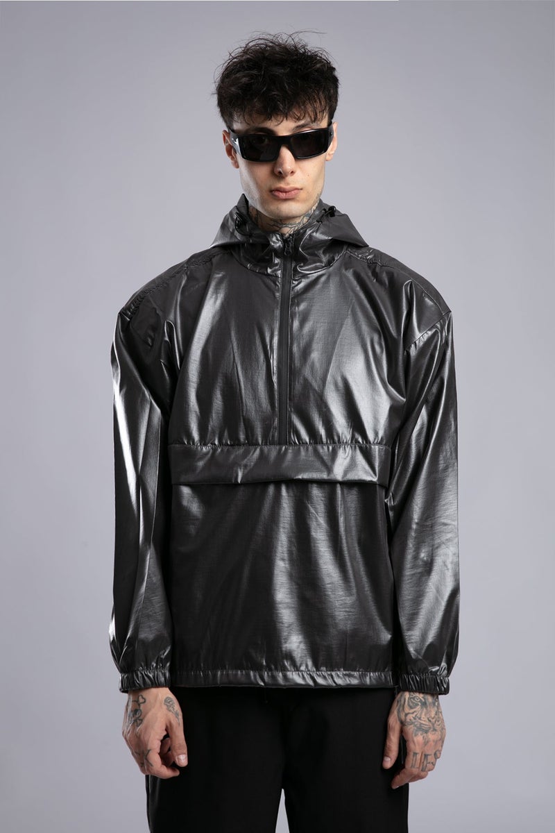 Catch Shiny Hooded Raincoat - Image 3