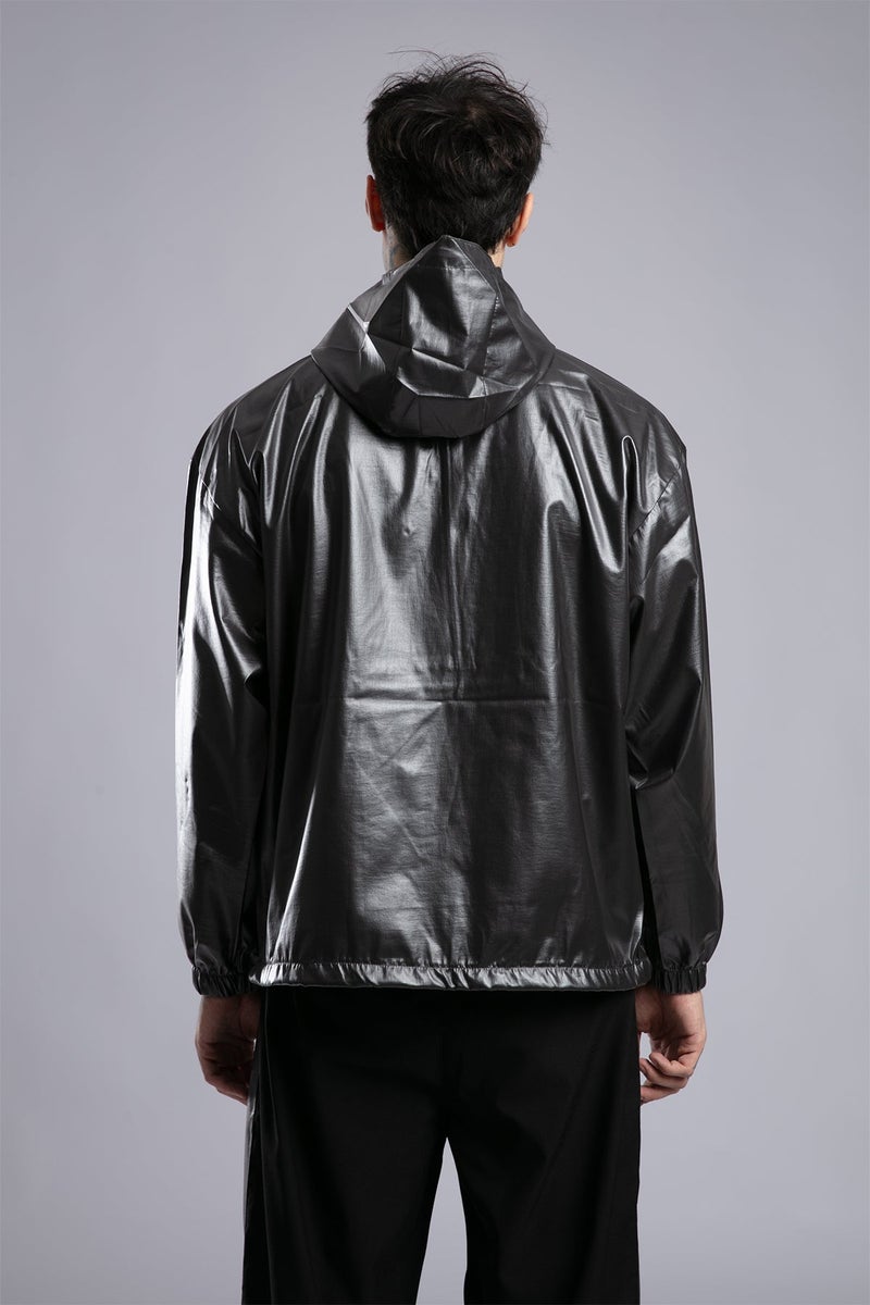Catch Shiny Hooded Raincoat - Image 4