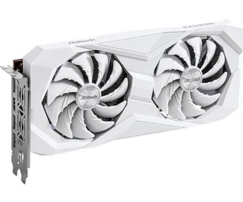 ASRock AMD Radeon RX 6600 Challenger White 8GB GDDR6 Graphics Card 0dB Silent Cooling 128-bit 7680 x 4320 DisplayPort HDMI 14 Gbps Dual Fan 7nm - Image 4