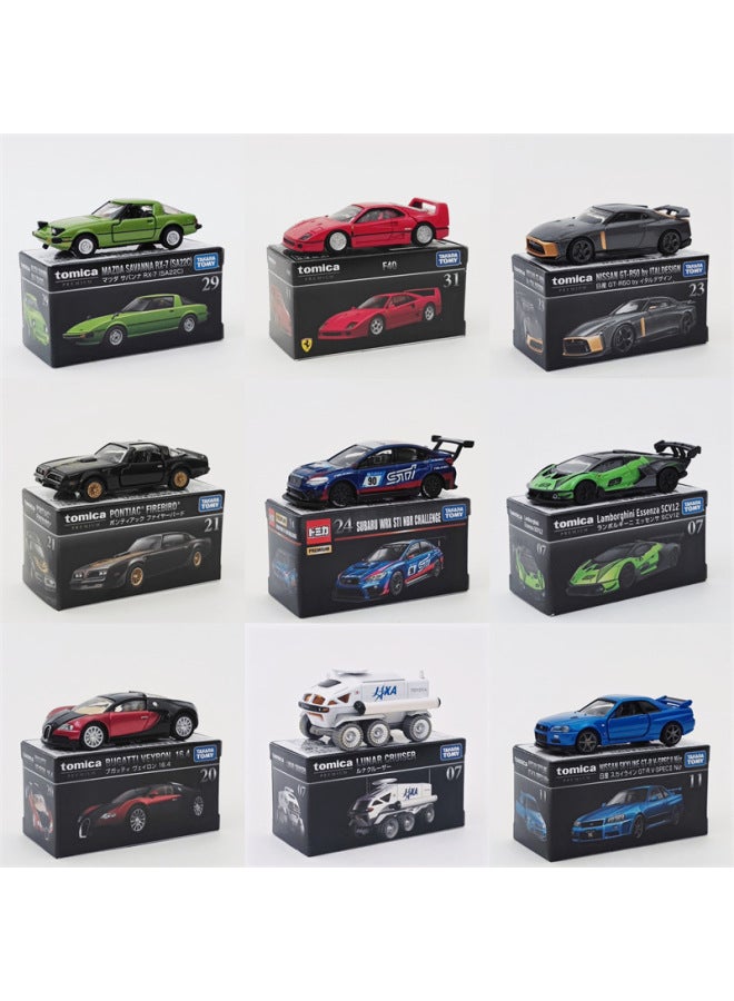 Genuine Tome Card Black Box Alloy Car Simulation Rambo Diablo Model Collection Gift Car Model Decoration-Color:Black Box 30-Subaru Impreza  - Image 2