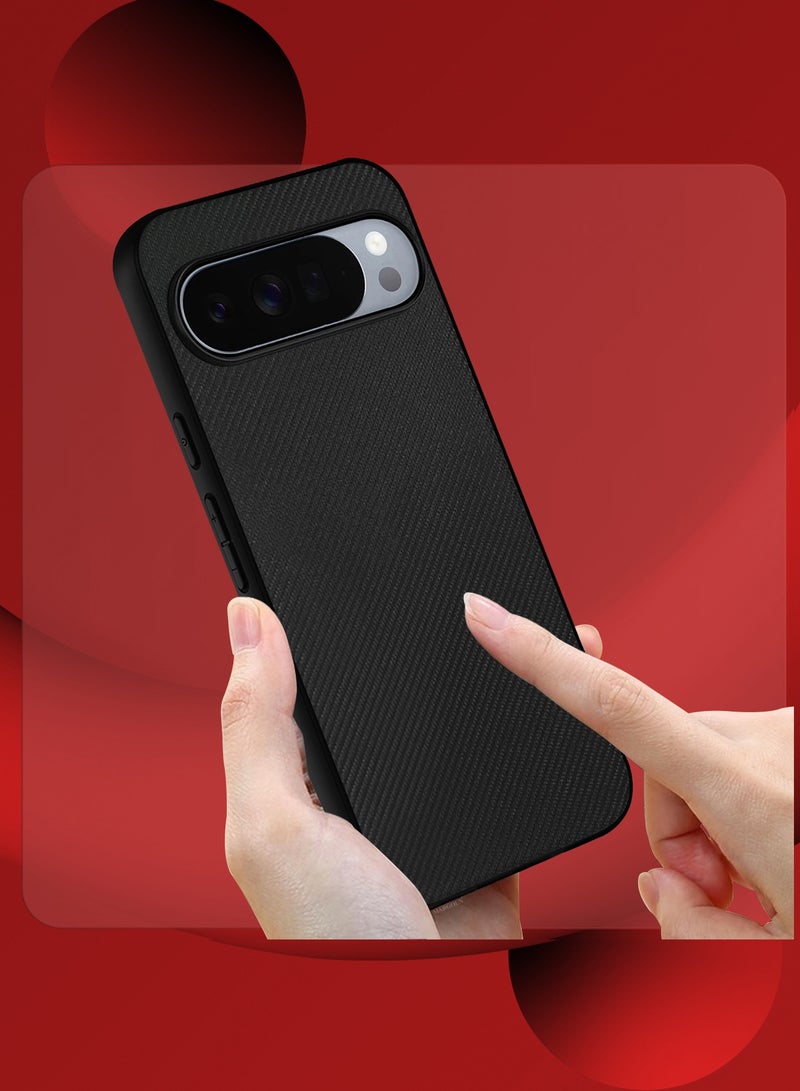 Hard Carbon-Laminated Protective Cover for Google Pixel 10 Pro – Slim Shockproof Case - Black - Image 3