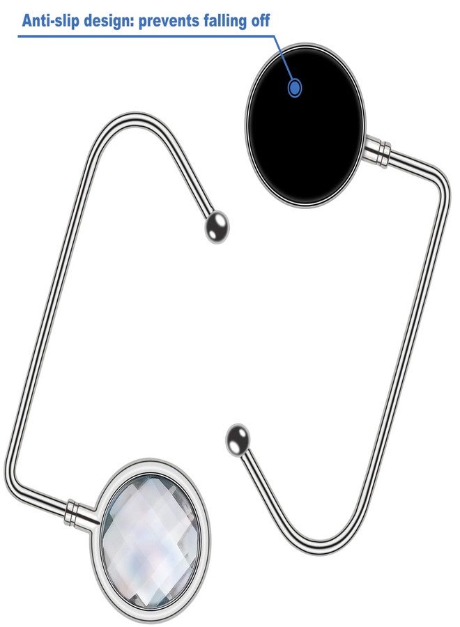Thyores 2 Pack Metal Purse Hanger, Bag Hanger, Handbag Storage Decor Table Hook for Women - Image 4