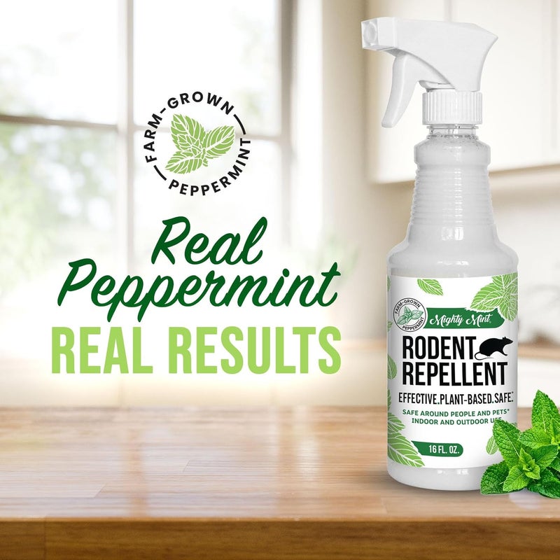 Mighty Mint 16oz Peppermint Oil Rodent Repellent Spray - Image 2