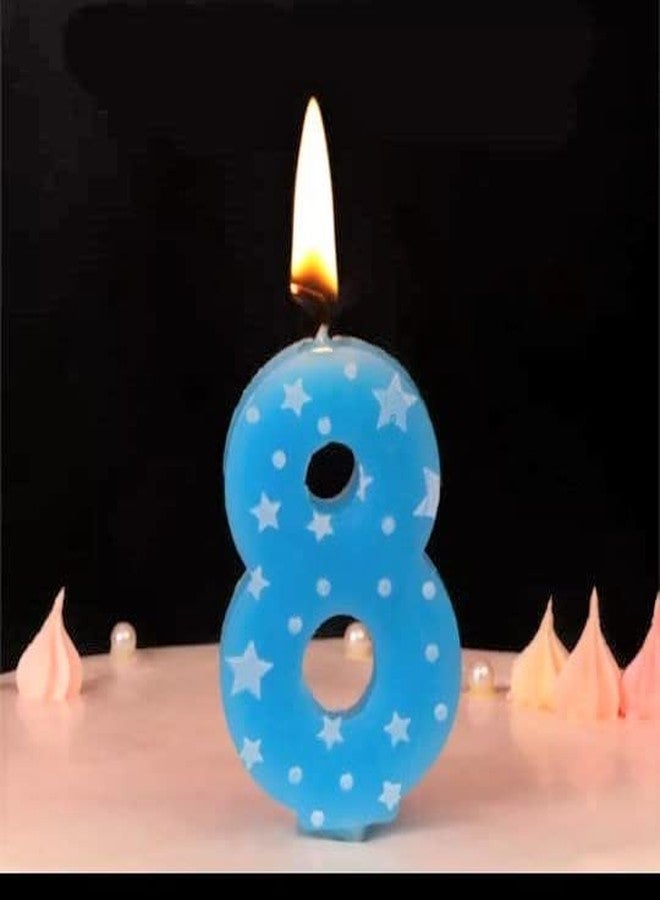 PEPUP Number Candle 9 for Birthday Cake Decoration/Nineth Anniversary Party Celebration Star Pink Colour (Large Size : Width 4.3 x Height 6.3 CM) - Image 5
