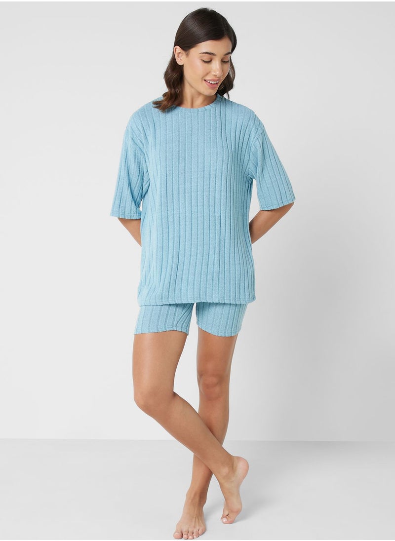Ginger - Ribbed Pyjama Short Set - Image 1