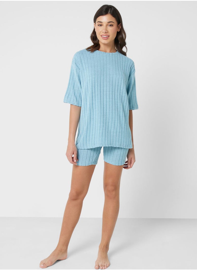 Ginger - Ribbed Pyjama Short Set - Image 1