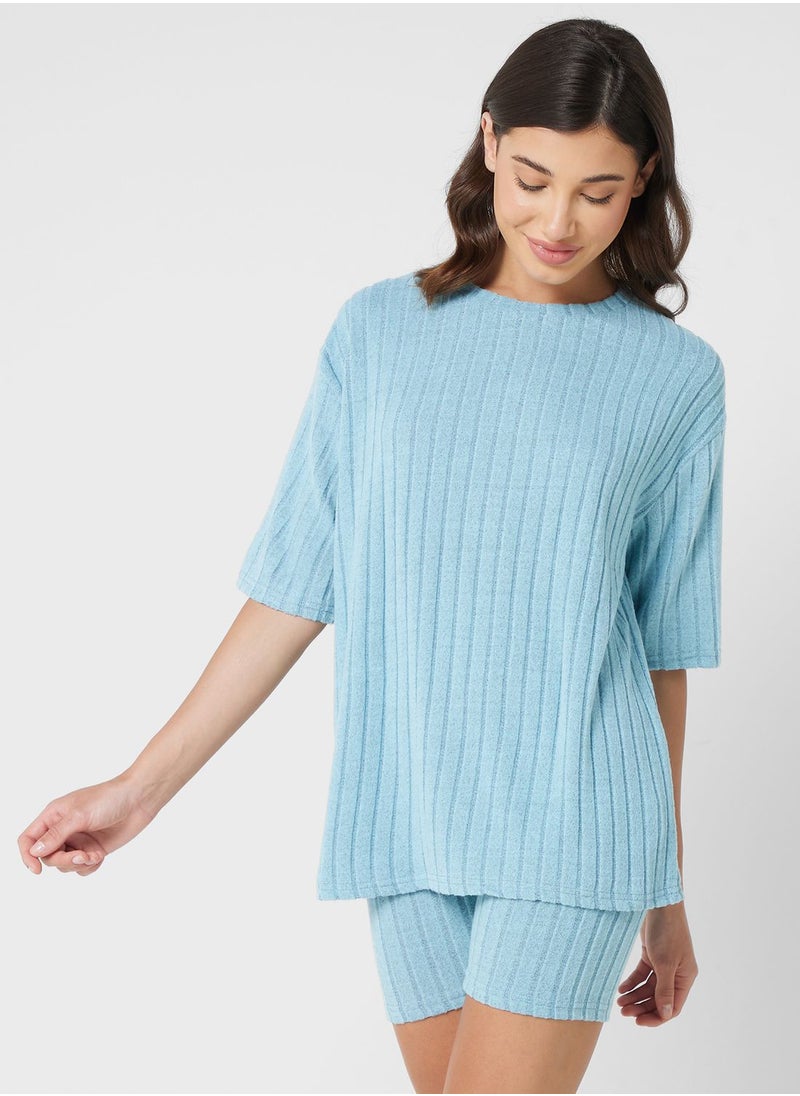 Ginger - Ribbed Pyjama Short Set - Image 1
