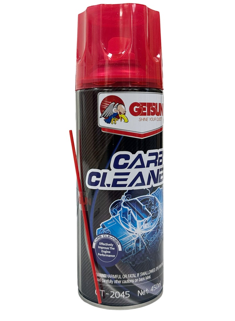 GETSUN Carb Cleaner Spray 450ml – Carburetor Cleaner for Removing Dirt, Deposits, and Residue - Image 1