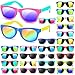 AGGKKY 24 Pack Kids Sunglasses Bulk Party Favors Neon Toddler Sunglasses Bulk for Age 37 Boys Girls with UV400 Protection for Party Favors - Image 3