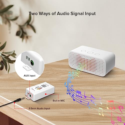 BTF-LIGHTING FCOB RGB WS2811 IC WS2812B WS2811 WS2813 SP107E Music Bluetooth Full Color Controller Support Almost All The LED IC Chip Suit for LED Strip,Matrix Panel,Module Buli-in Mic/AUX Input - Image 4