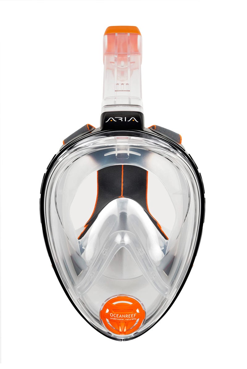 OCEAN REEF ARIA Classic Full Face Snorkeling Mask Color BlackClear Opaque Size LXL OR018045