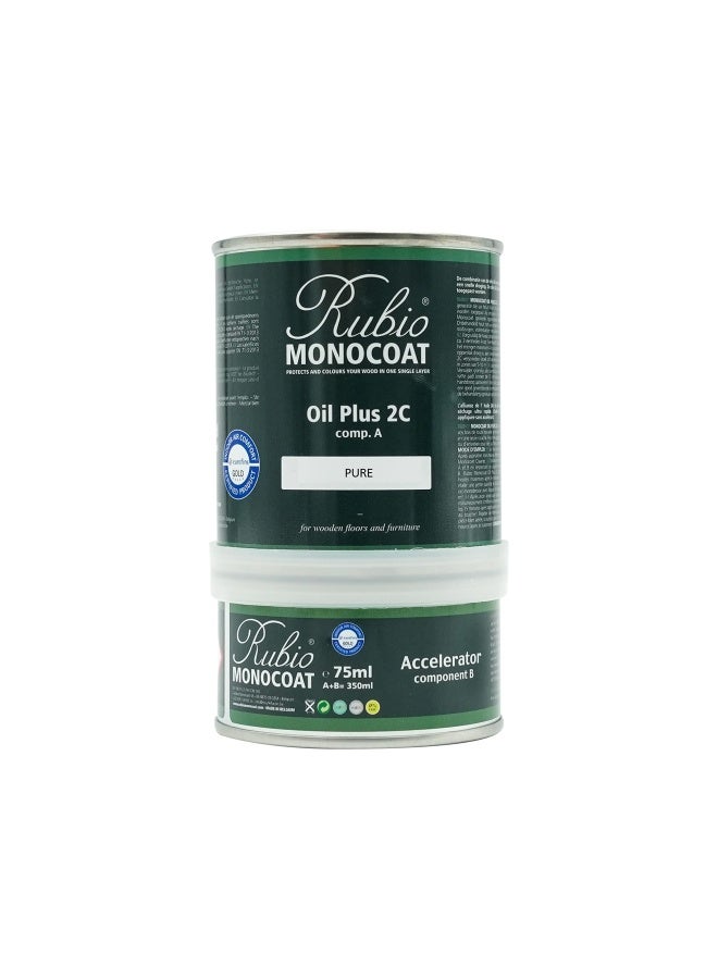 Rubio Monocoat زيرو فوك 2 مكون زيت تشطيب نقي 350 مل - Image 1