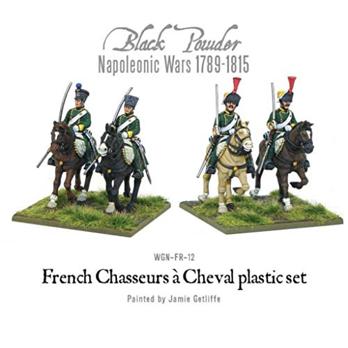 WARLORD GAMES Black Powder Napoleonic Wars French Chasseurs a Cheval Figures 1:56 Military Wargaming Plastic Model Kit WGN-FR-12 - Image 4