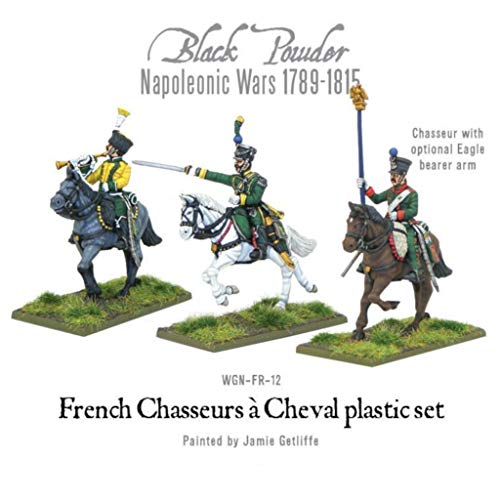 WARLORD GAMES Black Powder Napoleonic Wars French Chasseurs a Cheval Figures 1:56 Military Wargaming Plastic Model Kit WGN-FR-12 - Image 3