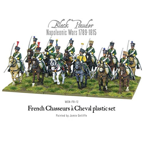 WARLORD GAMES Black Powder Napoleonic Wars French Chasseurs a Cheval Figures 1:56 Military Wargaming Plastic Model Kit WGN-FR-12 - Image 5