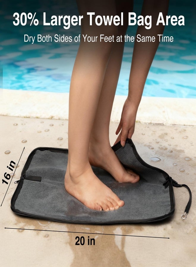 CarryWise Wet Bag, 2-in-1 Changing Mat & Wet Dry Bag with Non-Slip Backing, Water-Resistant Zipper & Towel Lining, Leakproof Foldable Storage for Swimsuit, Gym, Beach, Travel, or Baby Diapers - Image 4