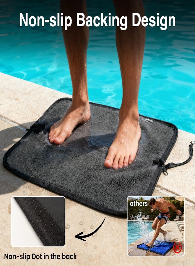 CarryWise Wet Bag, 2-in-1 Changing Mat & Wet Dry Bag with Non-Slip Backing, Water-Resistant Zipper & Towel Lining, Leakproof Foldable Storage for Swimsuit, Gym, Beach, Travel, or Baby Diapers - Image 3