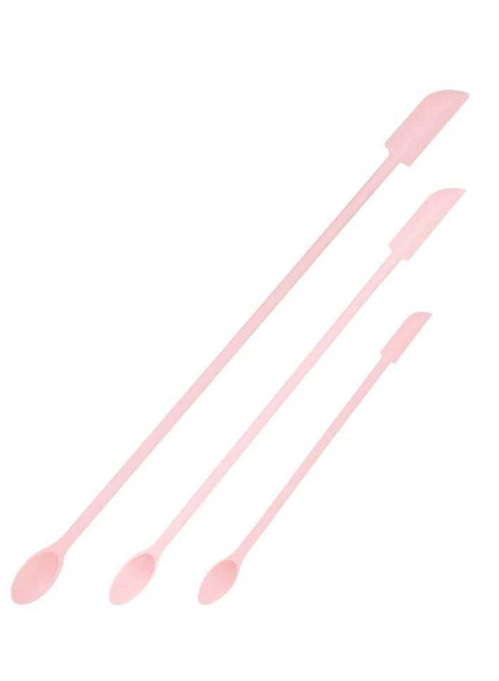 Ucanbe 3-Piece Deluxe Soft-Grip Silicone Spatula Set – Durable, Flexible, Easy to Clean & Gentle on Surfaces – Ideal for Cosmetics, Kitchen & Food Preparation - Image 1