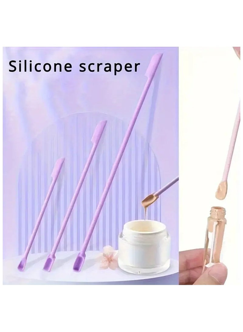 Ucanbe 3-Piece Deluxe Soft-Grip Silicone Spatula Set – Durable, Flexible, Easy to Clean & Gentle on Surfaces – Ideal for Cosmetics, Kitchen & Food Preparation - Image 2