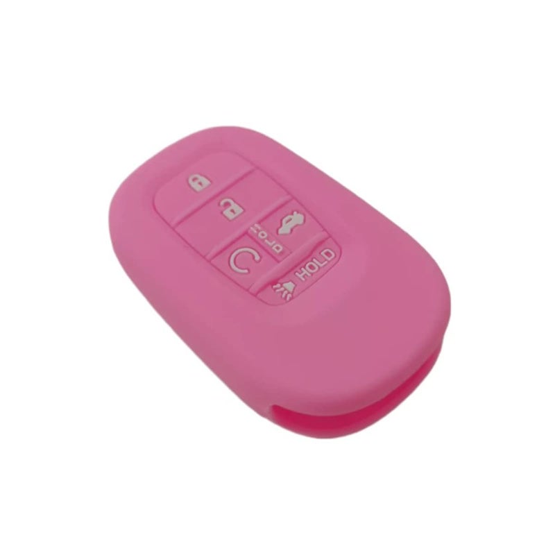 REPROTECTING Silicone Rubber Key Fob Cover Compatible with (5 Buttons) 2022-2026 Honda Accord Civic HR-V CR-V Pilot Sport SI EX EX-L Touring (Pink Pink) - Image 4
