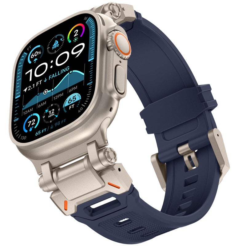 Kades Rugged TPU Sport Strap Compatible with Apple Watch Ultra 2/Ultra (49mm) – Durable Connector Band for Series 9/8/7/6/5/4/3/2/1 SE - Image 2