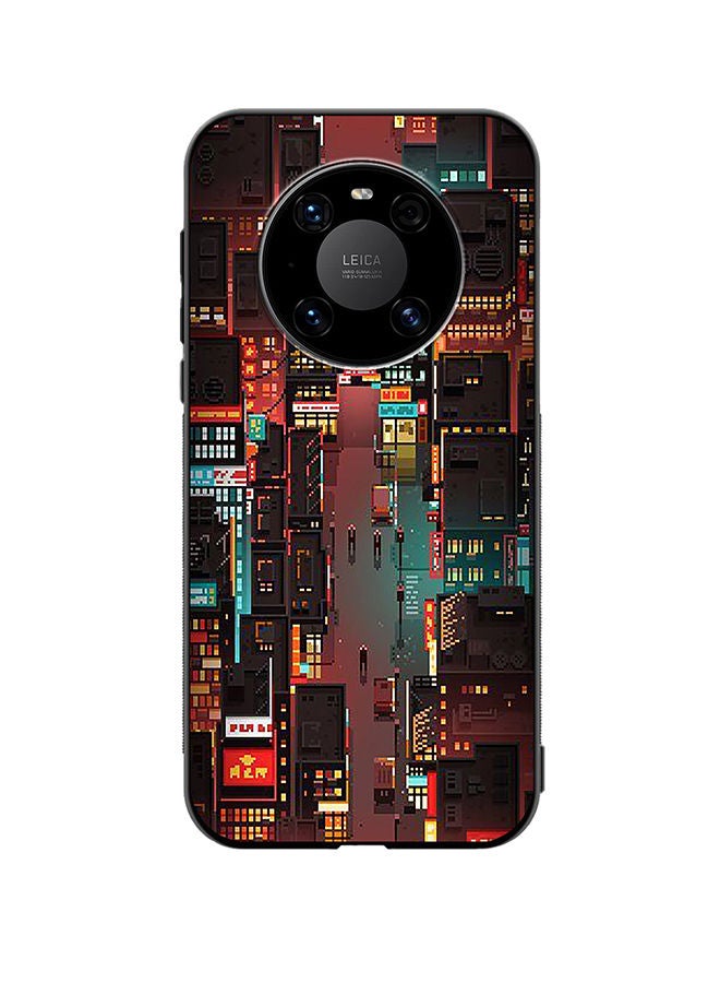 VR CREATIVE Protective Case Cover For Huawei Mate 40 Street Of Tokyo Design Multicolour - Image 1