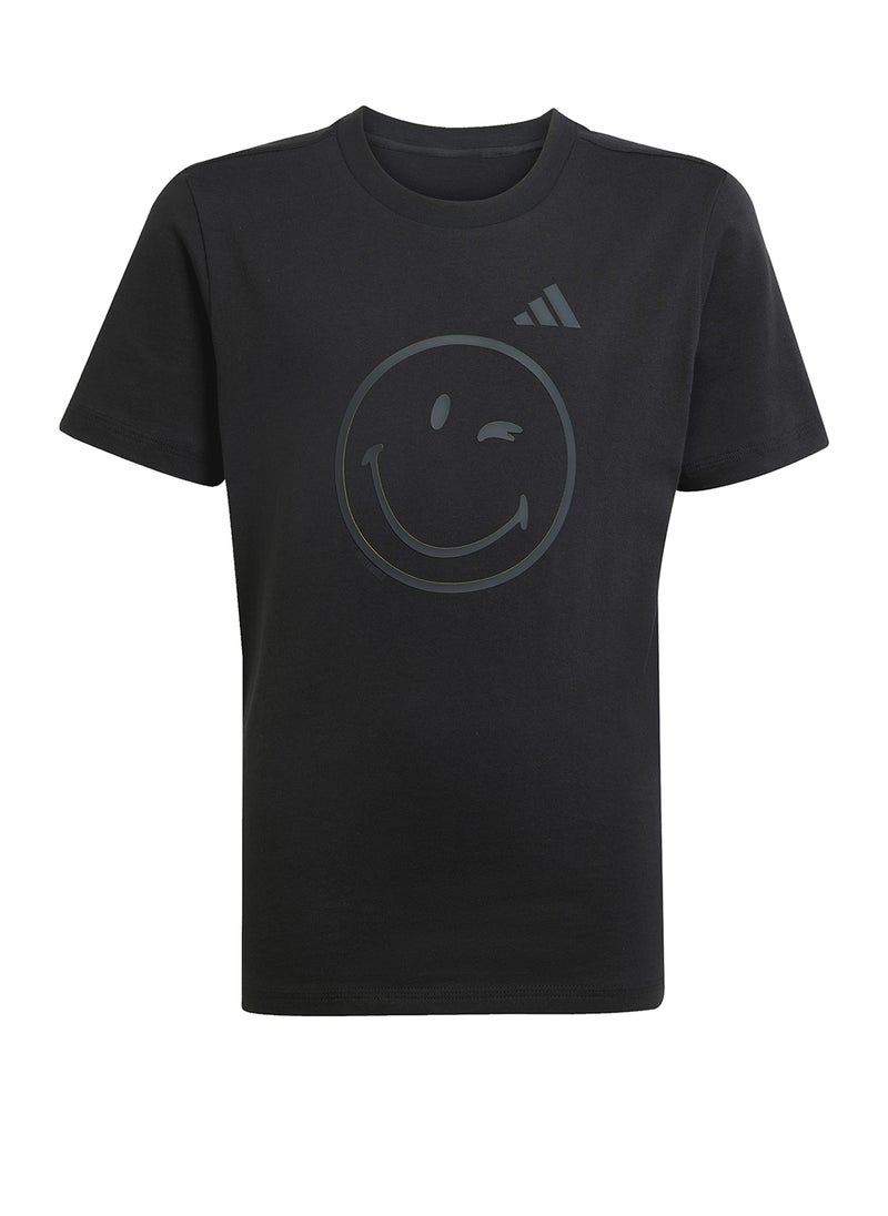 Adidas Youth Smiley World Graphic T-Shirt  - Image 5