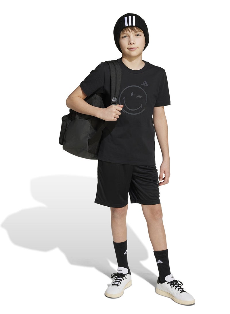 Adidas Youth Smiley World Graphic T-Shirt - Image 3