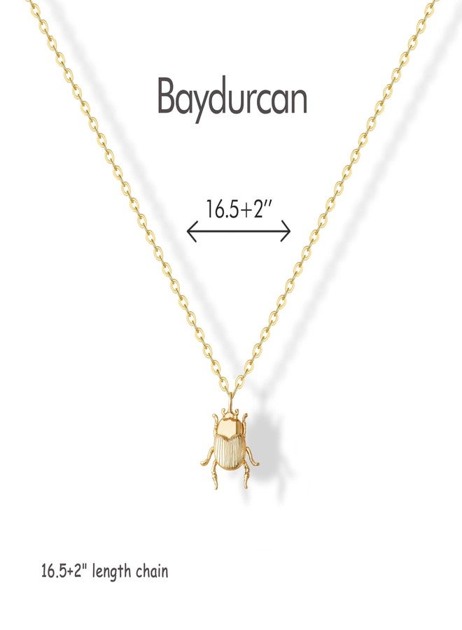 Baydurcan Dainty Gold Necklace for women - 14K Gold Plated Pendant Necklaces Gifts for Friends Sister Mother, Birthday, Christmas, Graduation, Inspirational Gifts, one size, Brass, Cubic Zirconia - Image 2