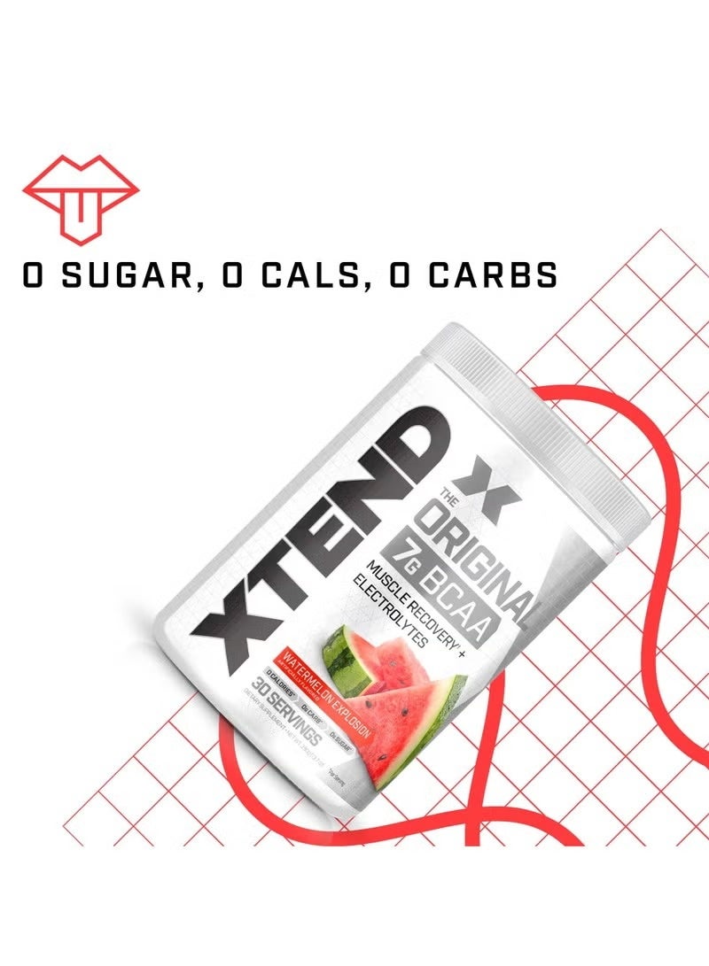 SCIVATION Xtend Original BCAA Powder | 7g BCAA + Electrolytes | Zero Sugar Recovery Drink | Watermelon Explosion 30 Servings - Image 5