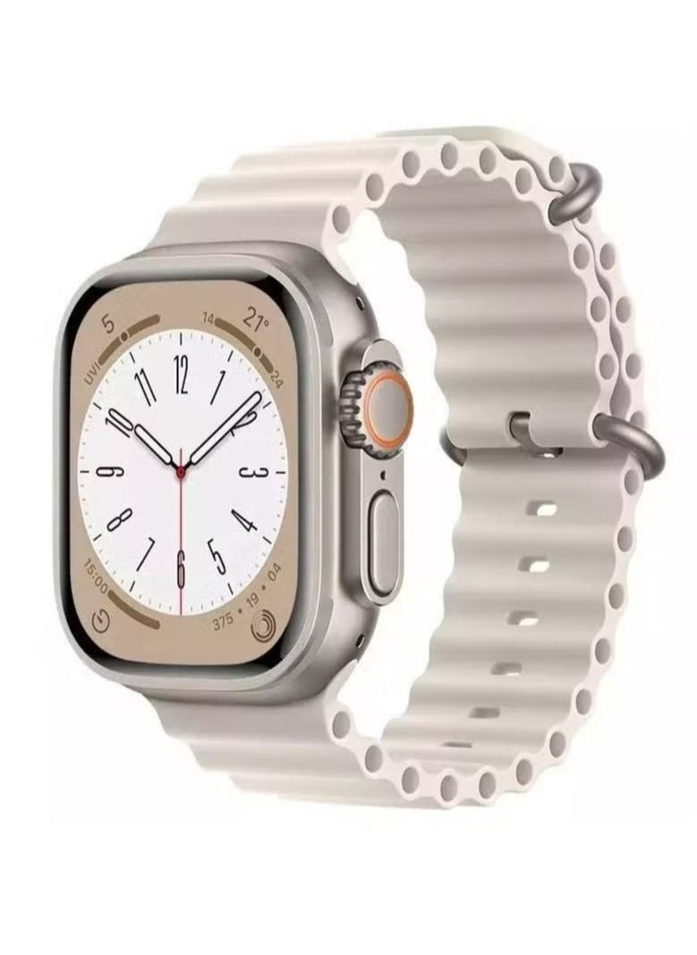 Zaboon - Ocean Silicone Rubber Watch Band Strap for Apple Watch Ultra 49mm/45mm/44mm/42mm Ocean Starlight - Image 1