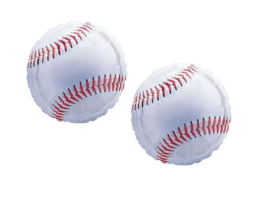 Artisan Owl Set of 2 Baseball Jumbo 28 Foil Sports Party Balloons - Image 1