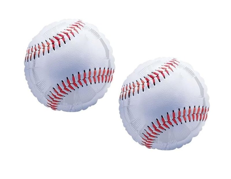 Artisan Owl Set of 2 Baseball Jumbo 28 Foil Sports Party Balloons - Image 2