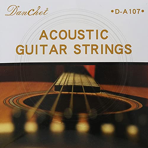 Danchet A107 Acoustic Guitar Strings,Phosphor Bronze,Medium Hard(1 Set) - Image 1