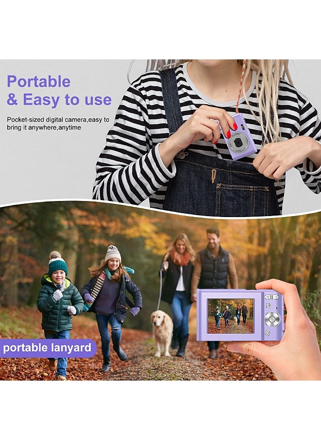 Mi VAZA - Autofocus Digital Camera for Kids - FHD 1080P 48MP - Rechargeable Compact Mini Camera with 16X Digital - Portable Pocket Camera - With 32GB Memory Card - Image 1