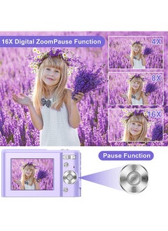 Mi VAZA Autofocus Digital Camera for Kids - FHD 1080P 48MP - Rechargeable Compact Mini Camera with 16X Digital - Portable Pocket Camera - With 32GB Memory Card  - Image 5