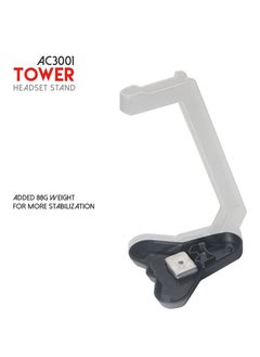 FANTECH AC3001 TOWER Gaming Headset Stand - Anti Slip Design Rubberized Base - Triangular Base - Detachable Body - Added Weights Inside for Balance Stabilization  - Image 2