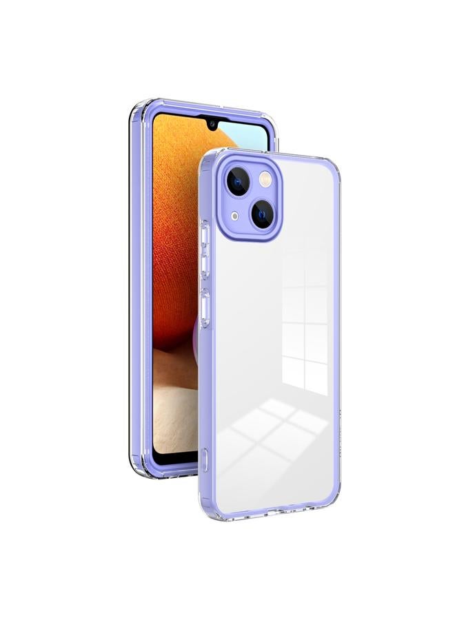 Zaboon Case For iPhone 13 3 in 1 Clear TPU Color PC Frame Phone Case - Image 1