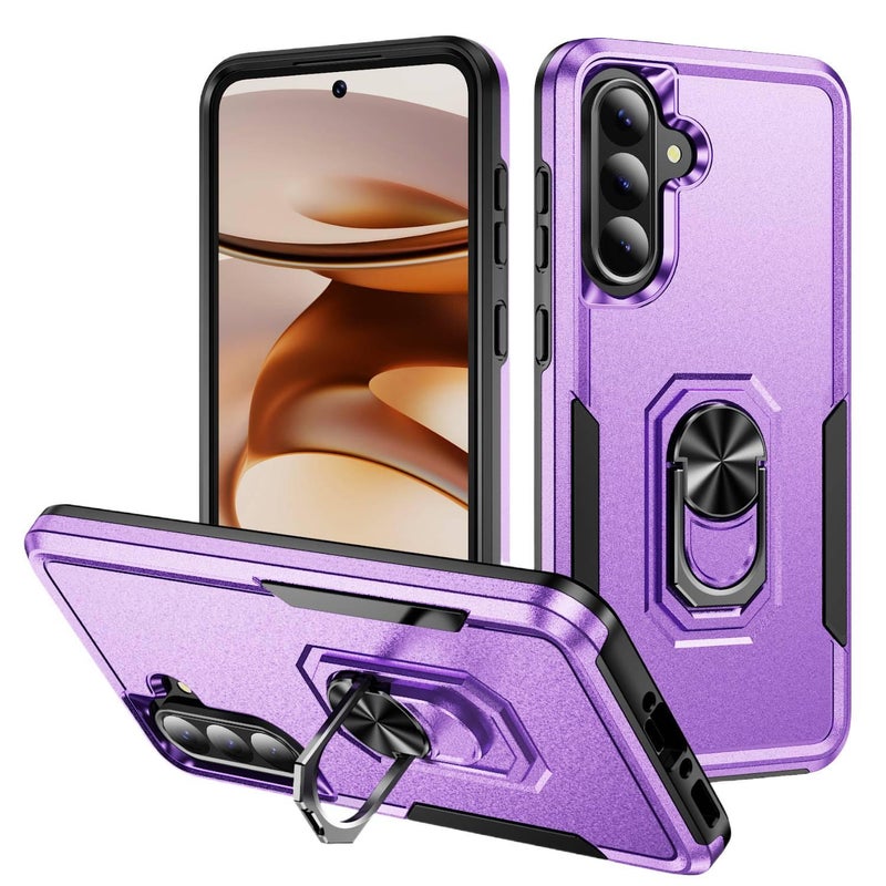 Protective Case | TPU+PC | White | Drop Protection | Kickstand | Shockproof Cover for Samsung Galaxy A36 - Image 4