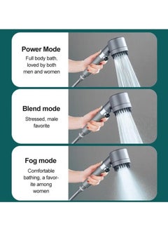 JAJEEK High Pressure Handheld Shower Head – 3 Spray Modes, Scalp Massage, Skin Beauty – Multifunctional Shower Head with Detachable Design, Universal Fit – Ideal for Home Spa Experience​  - Image 2