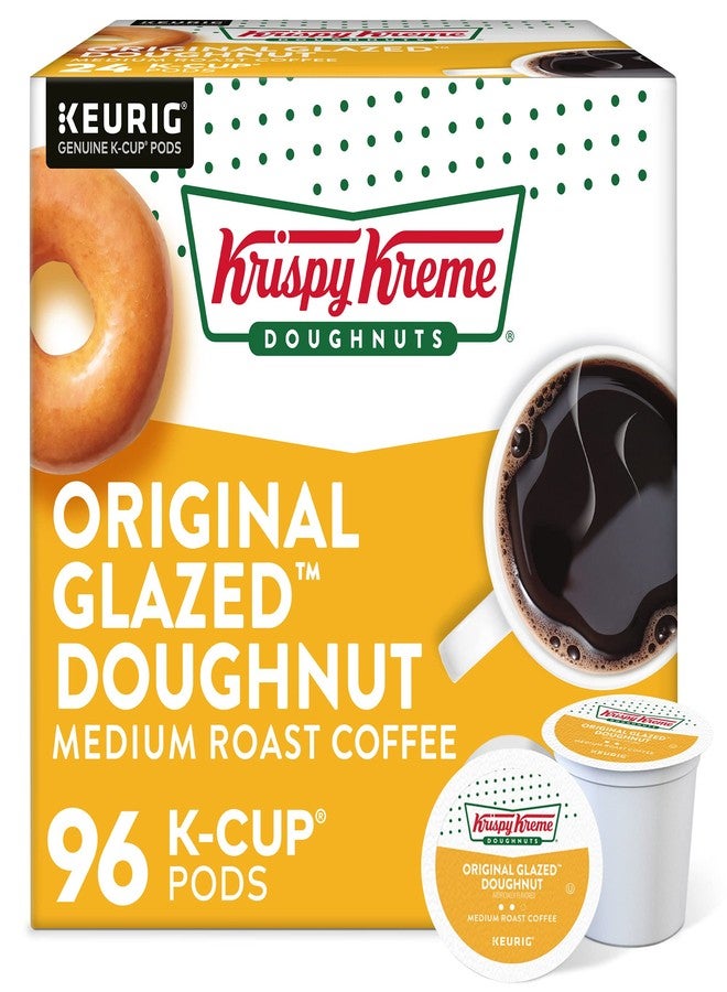Krispy Kreme Original Glazed Doughnut, Single-Serve Keurig K-Cup Pods, Flavored Medium Roast Coffee, 96 Count - Image 1