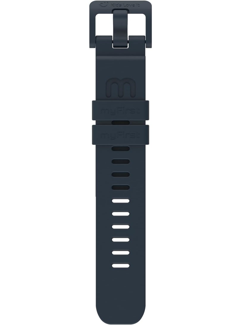 myFirst Silicone Watch Strap for Fone S3/S3+/S3c/S4/R2 - 20mm | Adjustable, Quick Release Mechanism Replacement Strap, Made from Silicone, Flexible, Comfortable All-Day Wear - Space Blue - Image 1