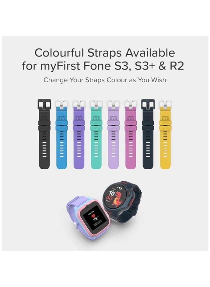 myFirst Silicone Watch Strap for Fone S3/S3+/S3c/S4/R2 - 20mm | Adjustable, Quick Release Mechanism Replacement Strap, Made from Silicone, Flexible, Comfortable All-Day Wear - Space Blue - Image 4