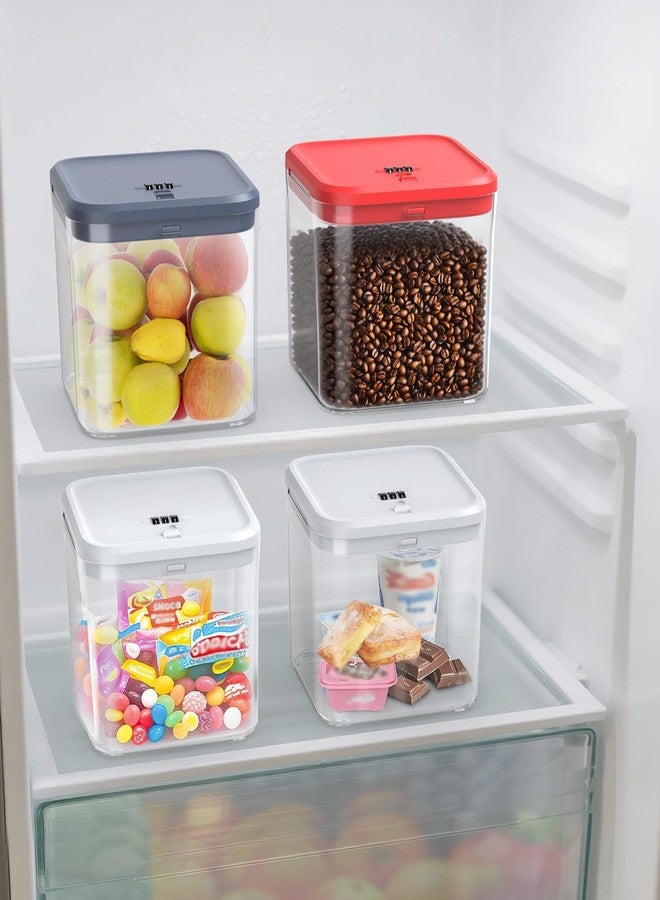 ySky Lockable Storage Box with Combination Code - Secure Medicine Safe, Phone Jail & Snack Container for Refrigerator, Home, Office- Durable Multi-Purpose Lock Box(White) - Image 4