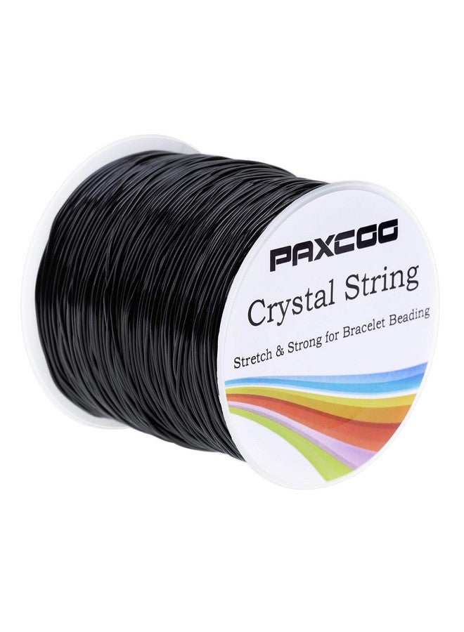 PAXCOO Stretchy String For Bracelets 0.8Mm Black Elastic String Bracelet Cord Jewelry Bead Thread For Bracelets Necklaces Beading And Jewelry Making - Image 1