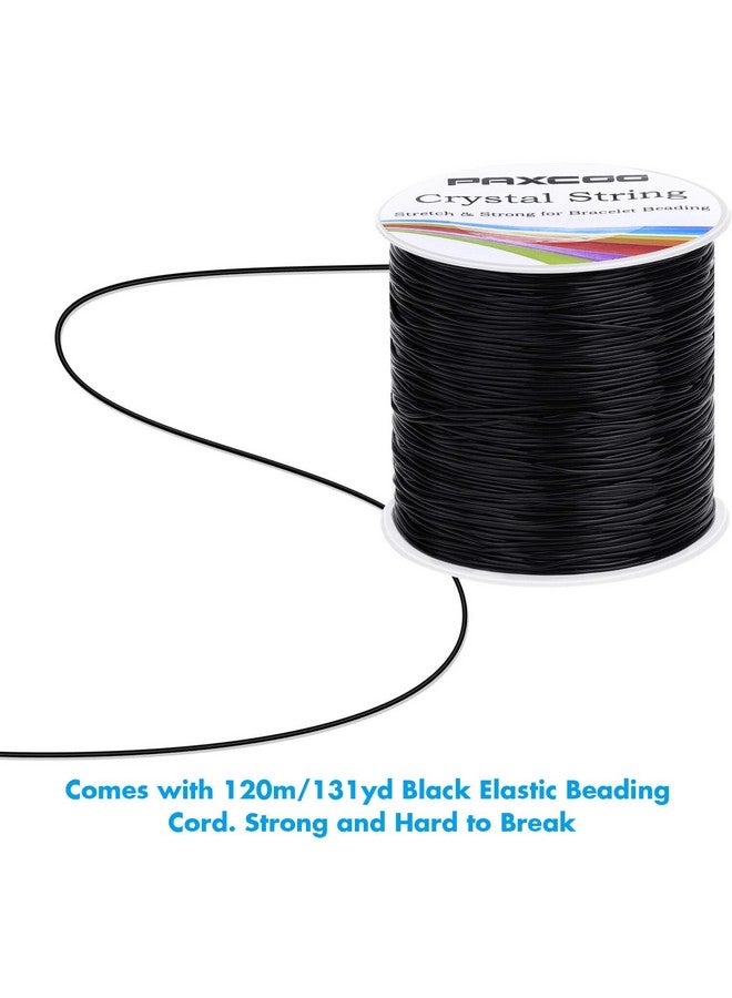 PAXCOO Stretchy String For Bracelets 0.8Mm Black Elastic String Bracelet Cord Jewelry Bead Thread For Bracelets Necklaces Beading And Jewelry Making - Image 3