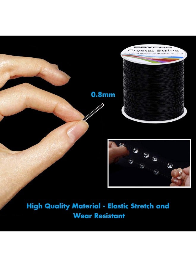 PAXCOO Stretchy String For Bracelets 0.8Mm Black Elastic String Bracelet Cord Jewelry Bead Thread For Bracelets Necklaces Beading And Jewelry Making - Image 4