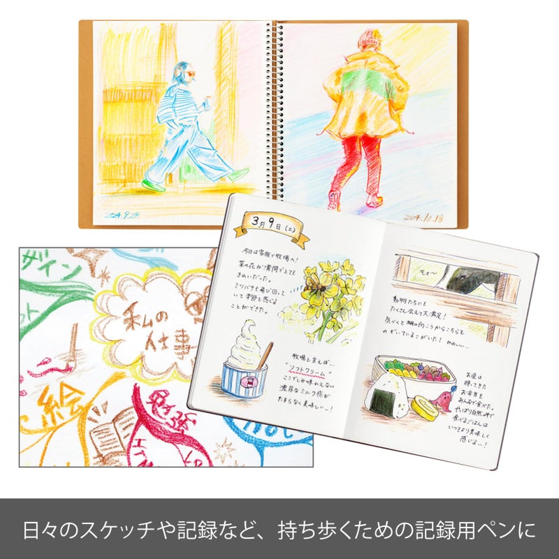 Pentel حامل قلم رصاص من بنتل ومجموعة رصاص، مجموعة متعددة 8 (PH802ST) - Image 4